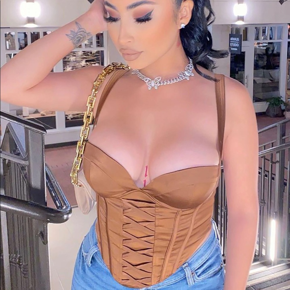 Bustier Top - Coco/Brown